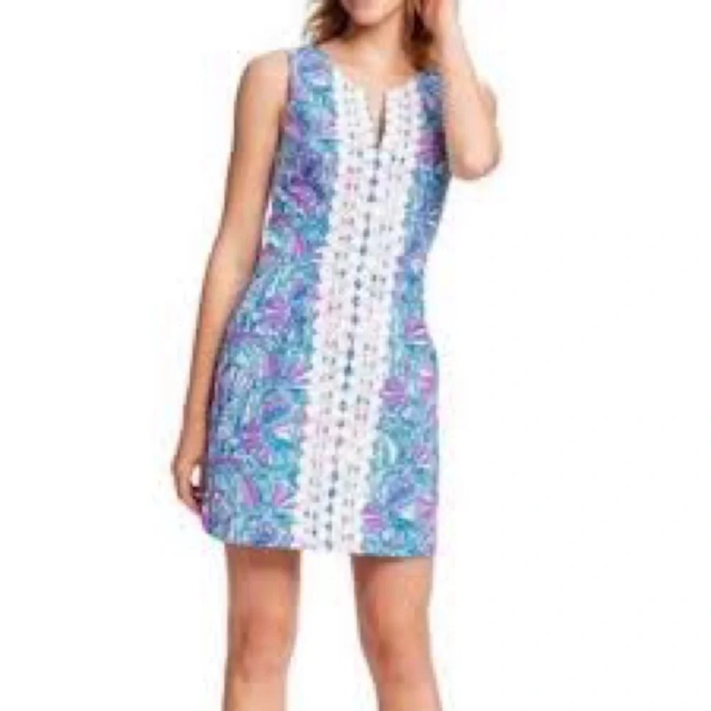 Lilly Pulitzer for Target 20th Anniversary Shift Dress Blue Seashell Print - Picture 12 of 12